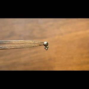 White Gold Desta Threadless End by Anatometal